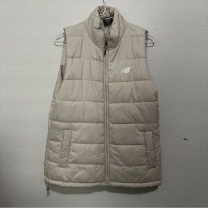 New Balance Beige Puffer Vest